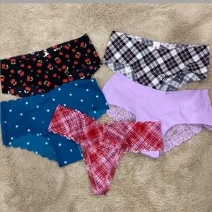 5 Pairs new with tags Victoria’s Secret Panties